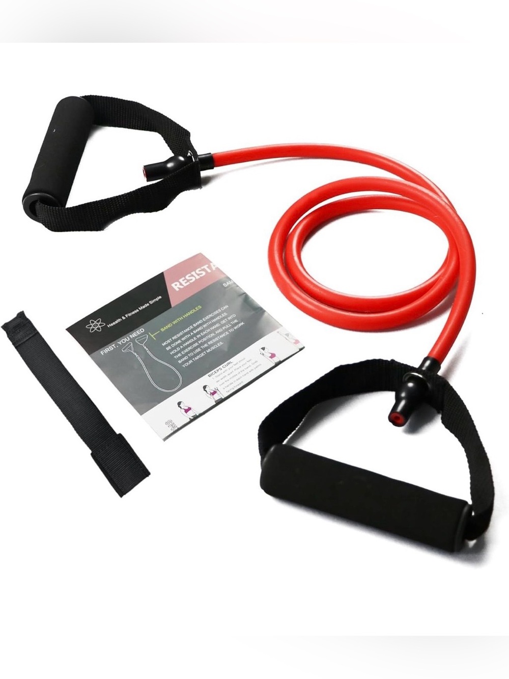 Zhiamz Single Red Resistance Power Tube with Foam Handles